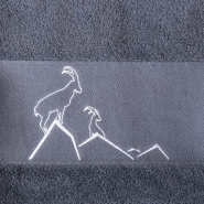 Toalla para invitados (paquete de 3) Ibex gris