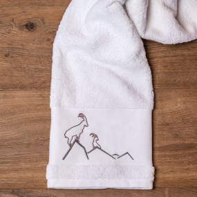 Bath towel with Ibex (50x100)