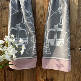 Cable car kitchen towel (X2)