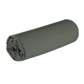 Sábana bajera de percal de algodón verde.