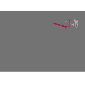 Federa rettangolare Sci grigio