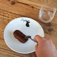 piatto da dessert cervo (pacco da 6)