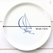 Sailboat Serving Platter