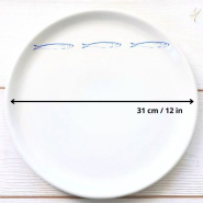 Dimensions du plat de service Sardine
