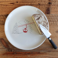 Mountain gondola cheese board.
