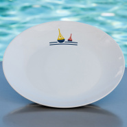 Coastal Dinner plate with Buoys (Pack of 6)