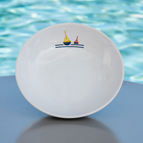 Soup plate with marine beacon