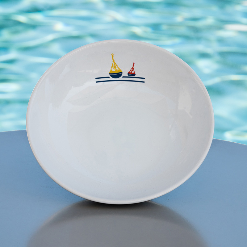 Coastal buoys soup plate