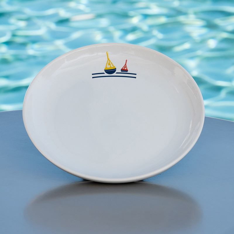 Coastal buoys Dessert Plate (Pack of 6)