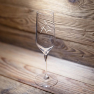 Bicchiere da champagna  stambecco