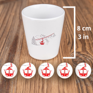 Taza de café Teleférico Roja
