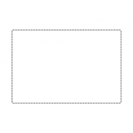 Taie d'oreiller 50 x 70cm blanche liseré gris