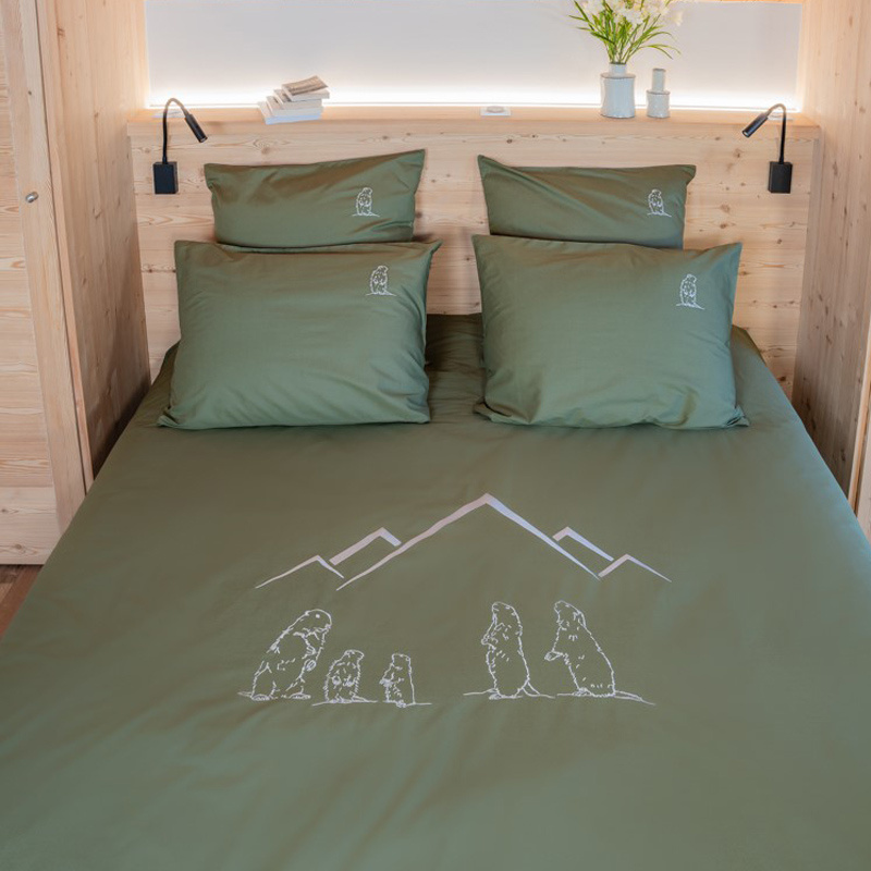 Green Marmot duvet cover