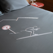 Gray Schuss duvet cover