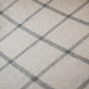 Motif à carreaux de la taie d'oreiller en flanelle