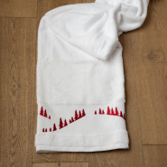 Shower towel forest of firs