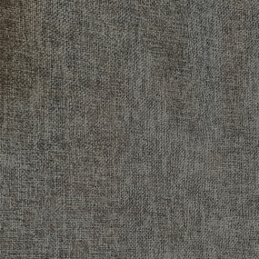 Close-up of the fabric of the charcoal grey chalet curtain.