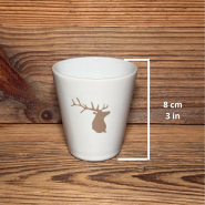 Tasse à café (Pack de 6) Cerf beige