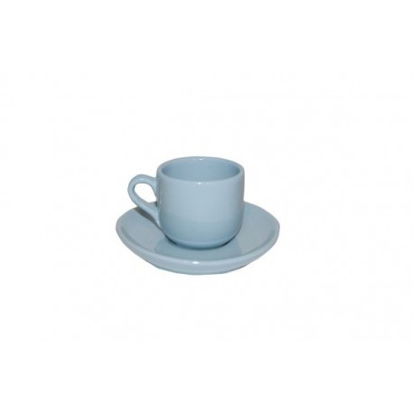 Tasse à café bleu acidulé