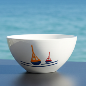 Seaside Buoys salad bowls