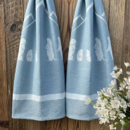 Torchon Marmotte vert (lot de 2)