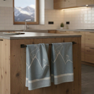 Paño de cocina Ibex verde (Pack de 2)