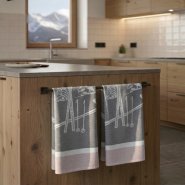 Ski kitchen towel (Pack of 2)