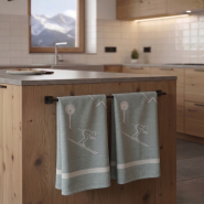 2 Paños de cocina Schuss verdes