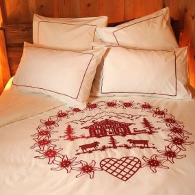 Duvet Cover With Flowers Embroidered Cottage Style Duvet Cover