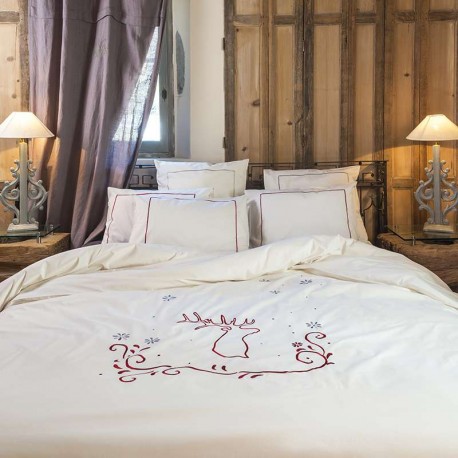Housse de couette Cerf écru